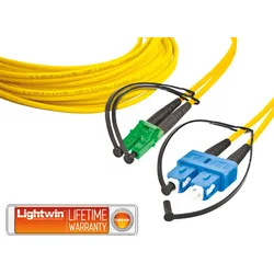 LDP-09 LCA-SC5 - Duplex LWL Patchkabel, SM OS2, LC/APC - SC, 5 m