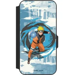 Nivocase Klapphülle für Samsung Galaxy S23 FE Handyhülle aus Kunst Leder NIVOflip schwarz Manga Naruto (Samsung Galaxy S23 FE), Smartphone Hülle, Schwarz