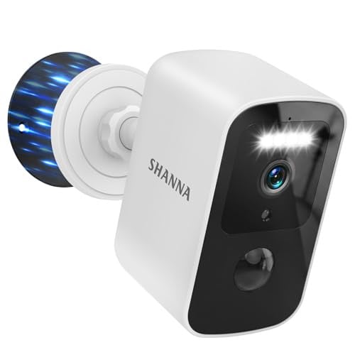 SHANNA 2K 3MP Draadloze Beveiligingscamera voor Buiten, Magnetische Montage, AI Menselijke en Bewegingsdetectie, Kleur Nachtzicht, 5GHz & 2.4GHz WiFi