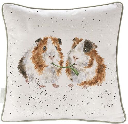 Wrendale Designs 'Lettuce Be Friends' Guinea Pig Cushion
