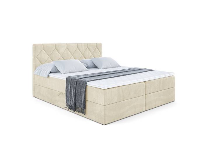 BOXBETT mit Matratze H3 und Lattenrost - CATOR - 160 x 200 Beige