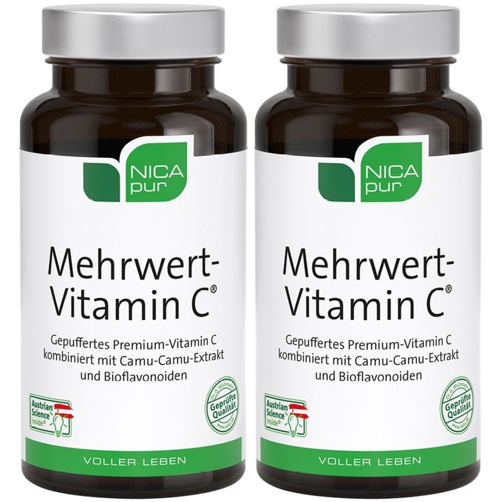 Nicapur Mehrwert-Vitamin C Kapseln 2x 2x60 St