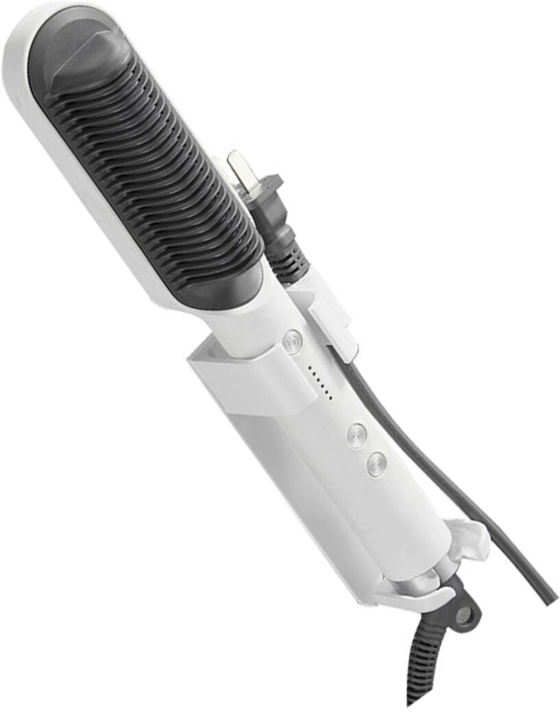 INF Support pour fer à friser - Aluminium spatial, fixation sans perçage ou avec perçage, convient aux outils de diamètre Blanc