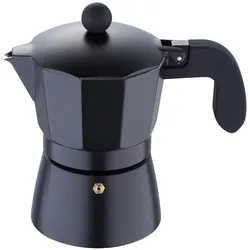 San Ignacio - Florence 3-Tassen-Kaffeemaschine aus schwarzem Aluminium