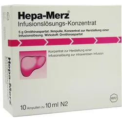 HEPA MERZ Infusionskonzentrat Ampullen 10X10 ml