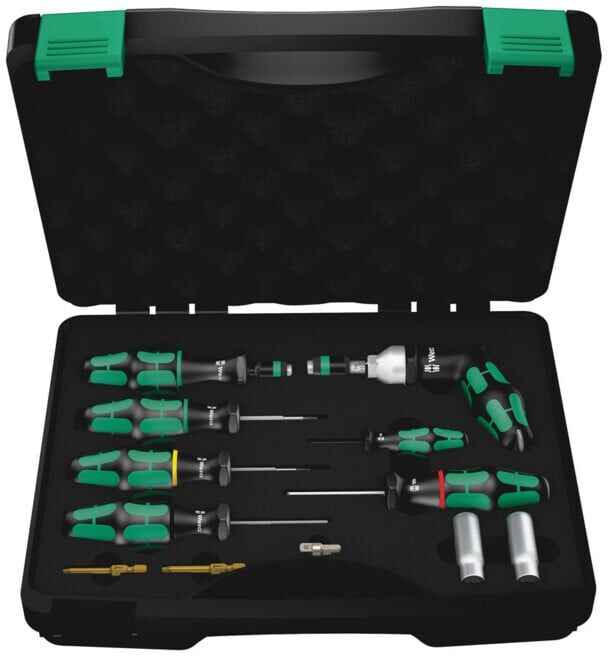 7443/12 Set d'installation pour systèmes de vérification de pression des pneus, 12 pièces ; Wera (05074746001)