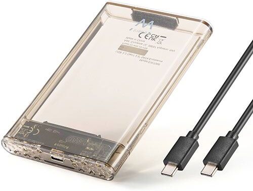 Ewent Caixa para Disco SATA 2.5"  EW7068 USB-C - Transparente