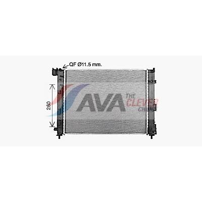 AVA CLEVER CHOICE Kühler, Motorkühlung dn2480 für DACIA