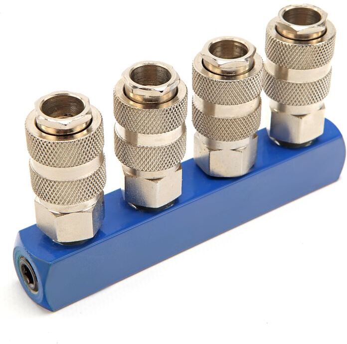 Blocco di distribuzione pneumatico HBM 4 vie