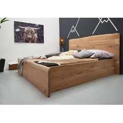 Bett Akazie 200x200x105 natur lackiert PURE ACACIA #304