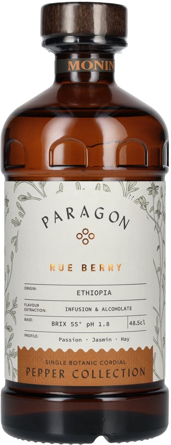 Monin Paragon RUE BERRY Single Botanic Cordial Pepper Collection 0,485l