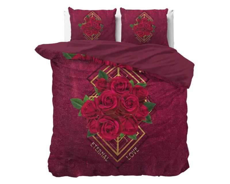 Sleeptime Eternal Love beddengoed Rood 200 x 220 cm