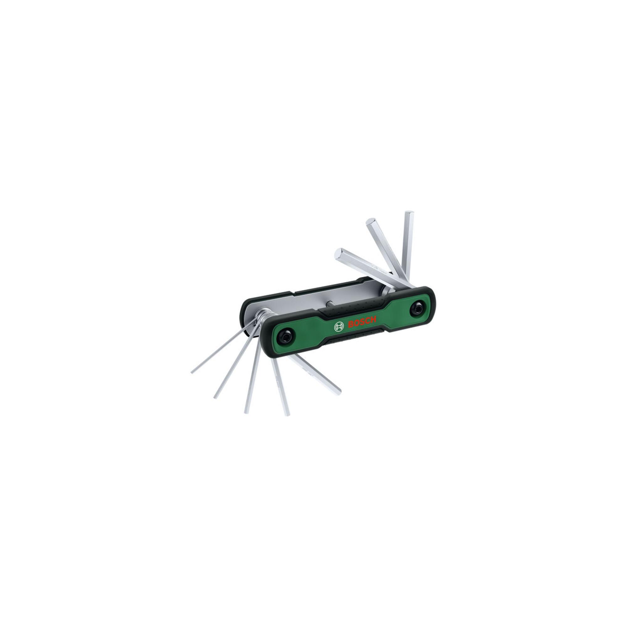 BOSCH Handwerkzeuge Klappbares 8-in-1-Sechskantschlüssel-Set (1600A039L7)