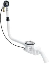 Bette Ab- und Üblaufgarnitur Rotaplex B612000 Trio RT5, verlängert für Silhouette, weiß