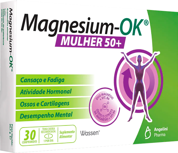 Magnesium-OK Mulher 50+ 30 comprimidos