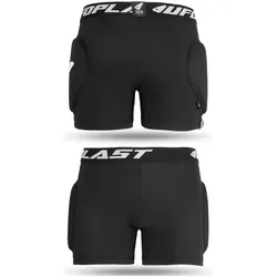 Ufo Plast UFO-Shorts mit Protektoren, Reborn MV6, Kinder/Junioren/Kinder, Farbe Schwarz, Grösse L