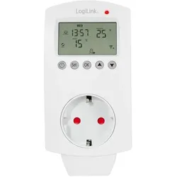 LogiLink Smart Home Wi-Fi Thermostat Socket, Thermostat, Weiss