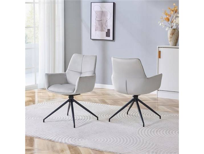 Lot de 4 chaises salle à manger transparentes en acrylique PET avec pieds argentés sièges modernes design élégant