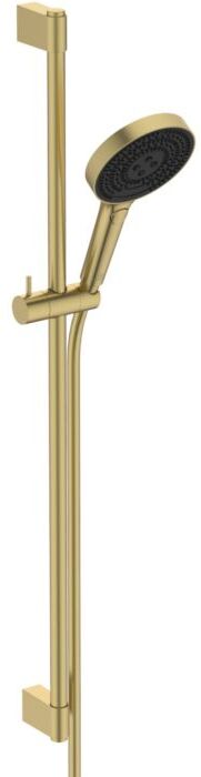 Ideal Standard Solos Brausekombination A7898A2 Stange 903mm, Handbrause mit 3 Funktionen, brushed gold