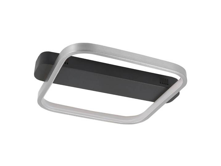 HighLight LED Deckenleuchte Ascona, dimmbar, schwarz, für Wohn- / Esszimmer, Aluminium, Modern