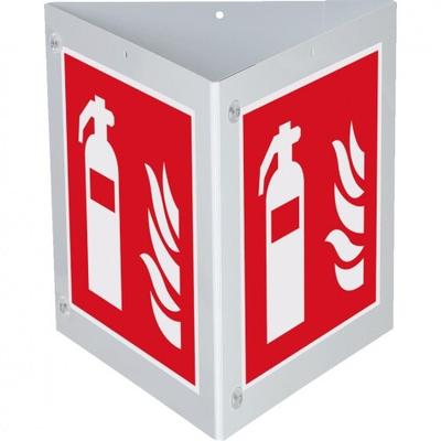 Dreifke® Triarama-Set Feuerlöscher, ASR/ISO, 3seitig, Kunststoff, 250x250mm