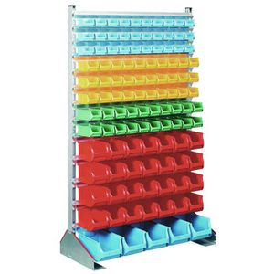 Allit Kleinteilemagazin ProfiPlus Depot SHS 113, aus Metall, 113 x 190 x 50cm, 113 Sichtlagerkästen, 30 Stück
