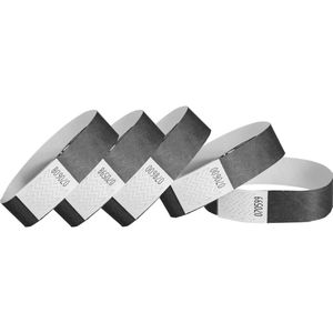 Böttcher-AG Einlassbänder sb-017cs, aus Tyvek, schwarz, 100 Stück