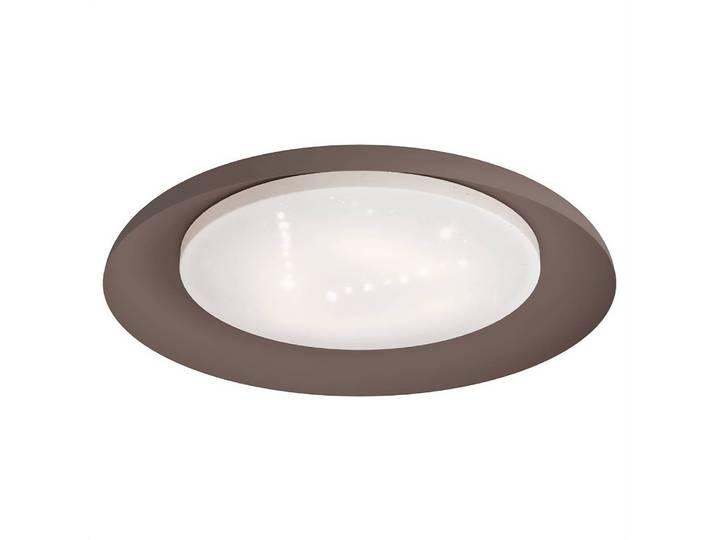 Plafonnier Penjamo Ø 47cm Marron/Marron Matériau : Métal, Matière plastique Surface en métal : Laqué Type de matière synthétique :
