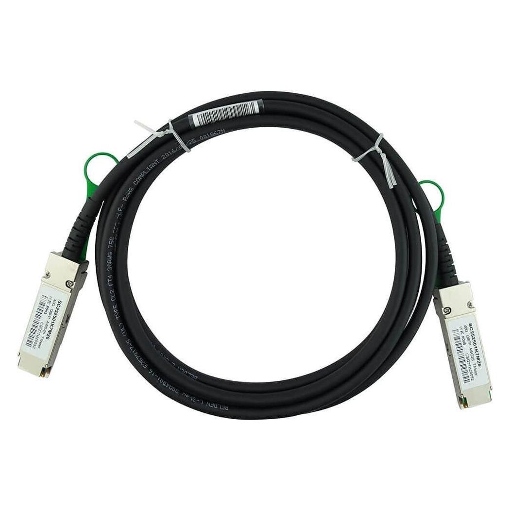 CBO Force10 CBL-QSFP-40GE-PASS-3M-F1 kompatibles BlueLAN DAC QSFP SC252501K3M30 (CBL-QSFP-40GE-PASS-3M-F1-BL)
