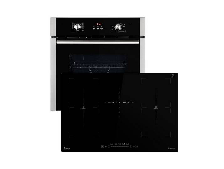KKT KOLBE Backofen-Set Backofen und Induktionskochfeld SET8805IH77FZ, Herdset / Heißluft / Flexzonen / Grill-/Bratsystem / Timer
