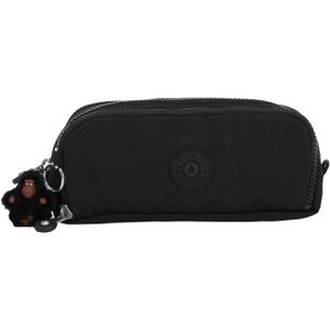 kipling Federmäppchen Gitroy, True Black, Schlamperetui, 3-fach, aus Stoff, schwarz