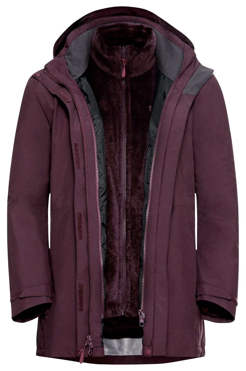 Jack Wolfskin Damen Rotwand 3in1 Jacke amaranth M