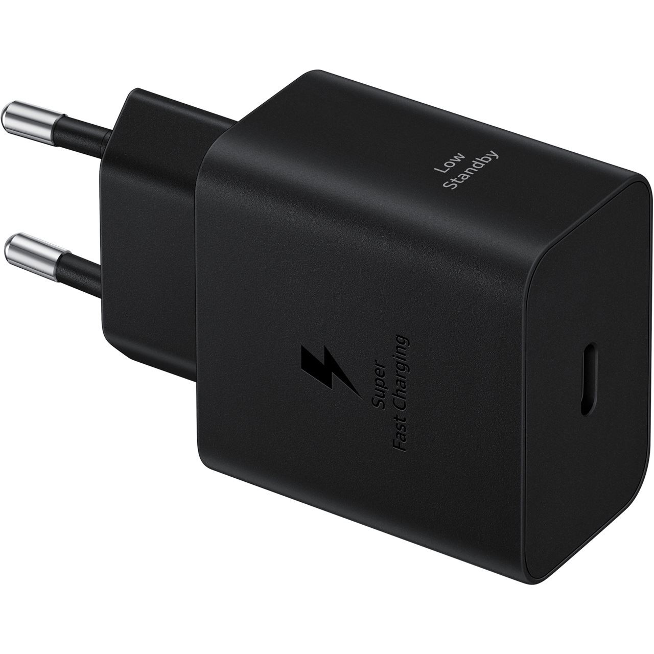 45 Watt Samsung Schnellladegerät USB-C USB-C Kabel 1,8m schwarz