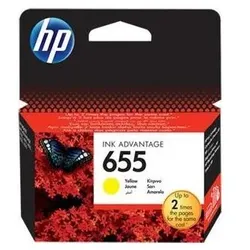 HP, Druckerpatrone, Tusz 655 Yellow (CZ112AE) (Y)