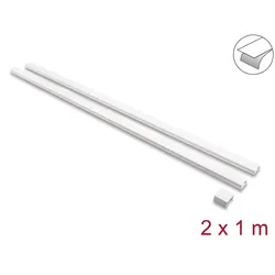 DELOCK Kabelkanal selbstkleb, Schiebedeckel 30x14mm 1m weiß