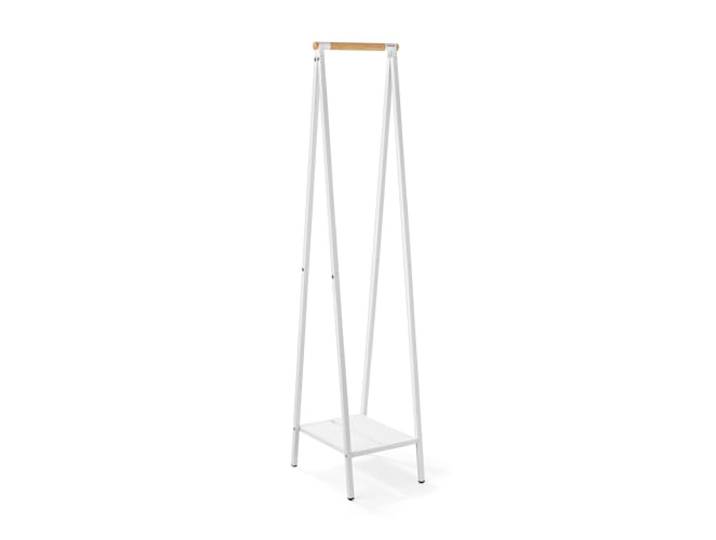 Brabantia - Portant pour vêtements Linn\, Compact - Rails autoportants - Rangement de vêtements - Suspendre\, aérer ou sécher - Cadre robuste en acier et tige en bambou - 47\,6cm x 34cm x 170cm - White
