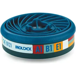 Moldex, Atemschutzmaske, Gasfilter A1B1E1, für Serie 7000 + 9000, EasyLock, organische Gase, anorganische Gase und S (FFA1B1E1K)