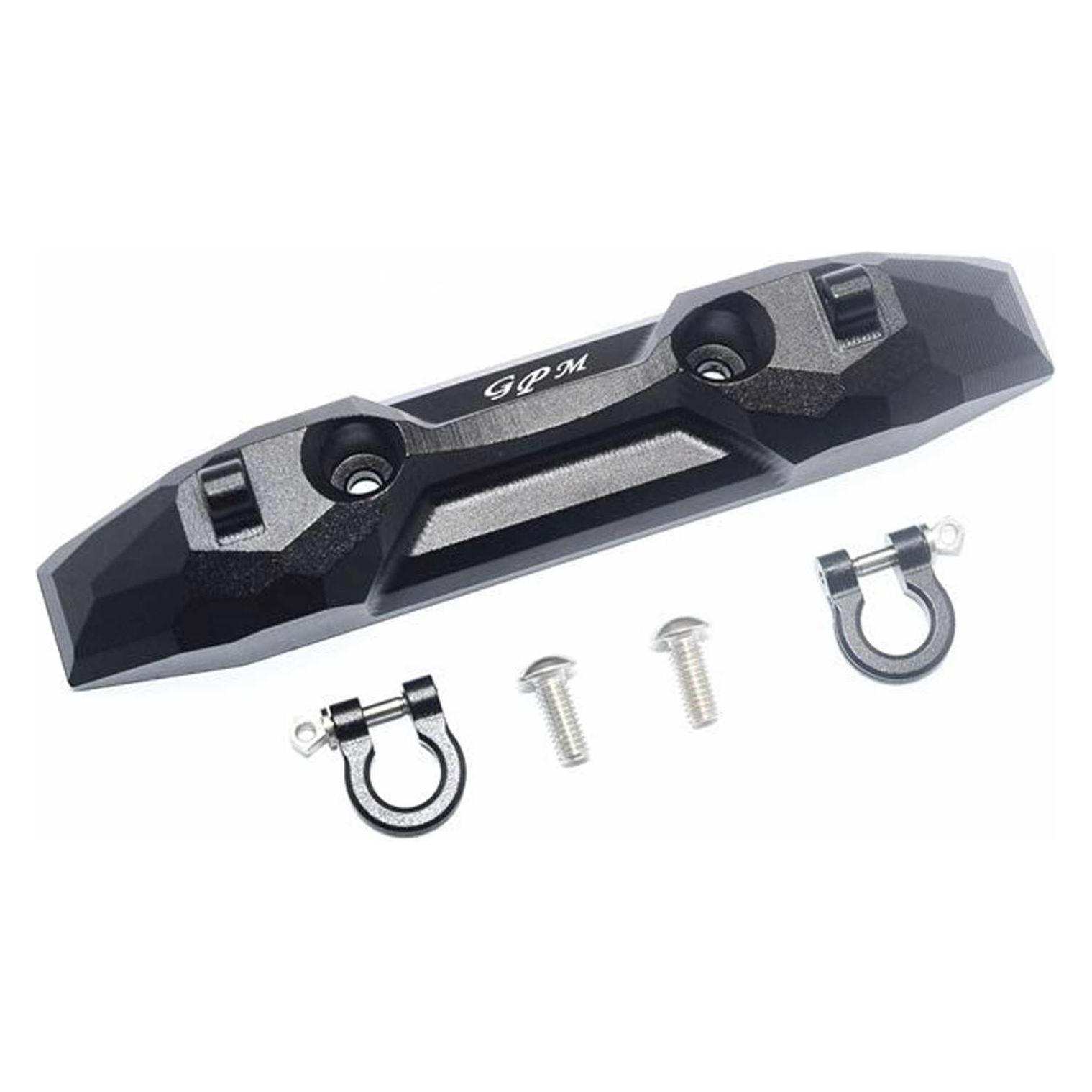 GPM aluminium bumper hinten mit d-ringen schwarz trx 1/10 e-revo (GPMER2330RBK)