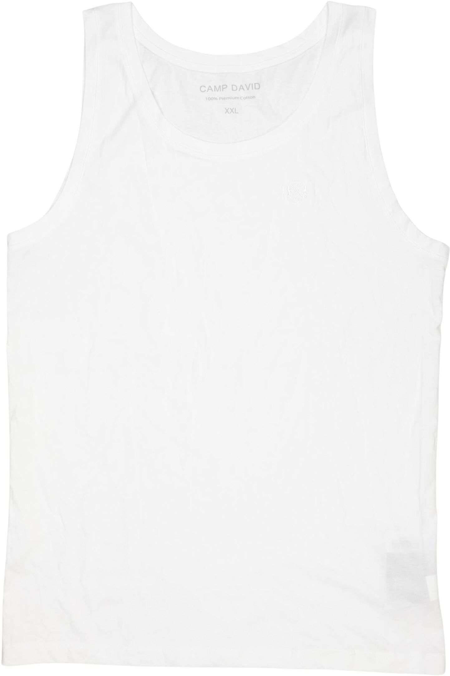 Camp David Herren T-Shirt, Weiß, Gr. Xxl, Baumwolle - Second Hand