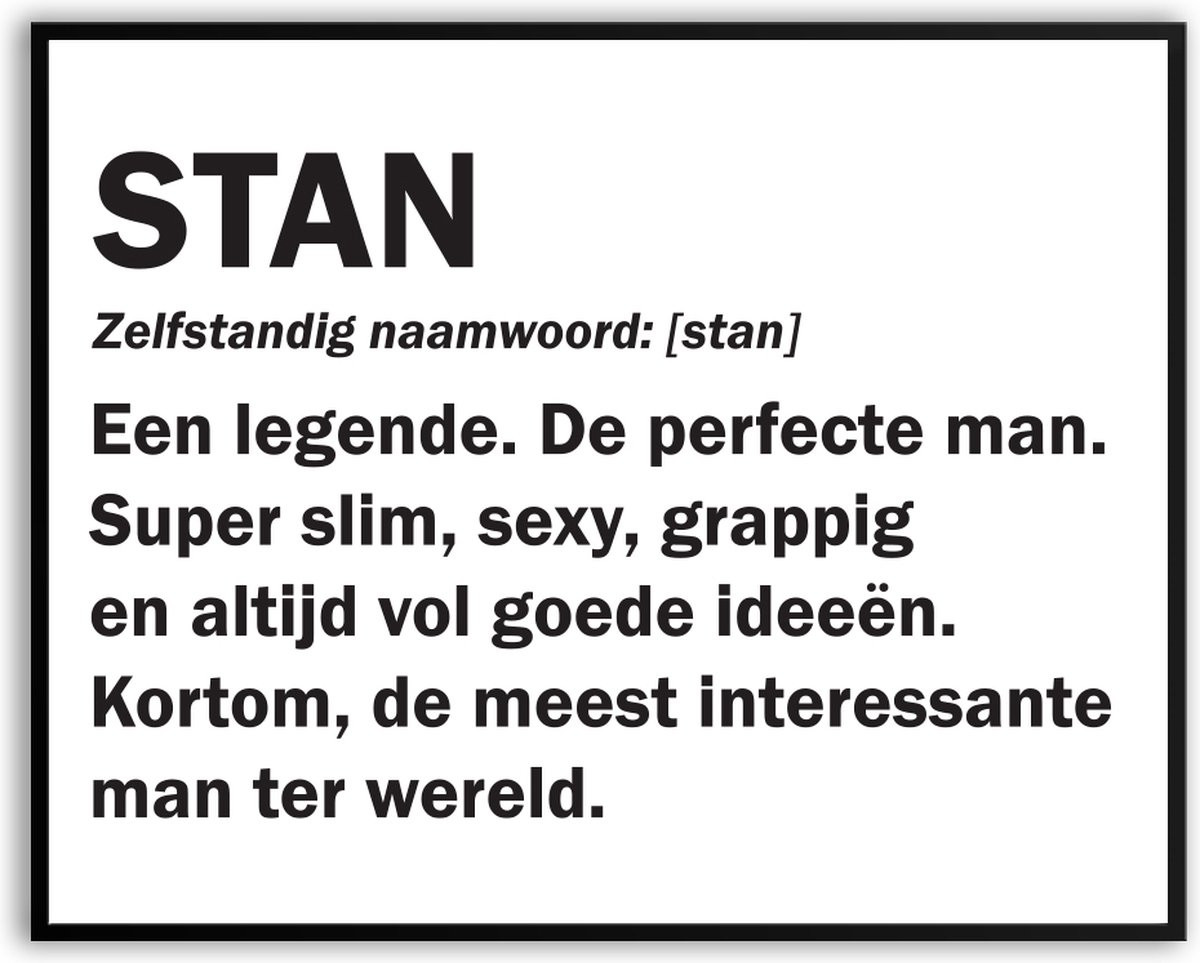 Grappige fotolijst met glas voor volwassenen, Man Vrouw poster, 40 x 50 cm