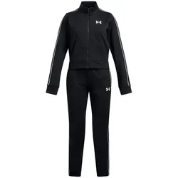 UNDER ARMOUR Icon Knit Crop Trainingsanzug Mädchen 001 - black/white S (127-137 cm)