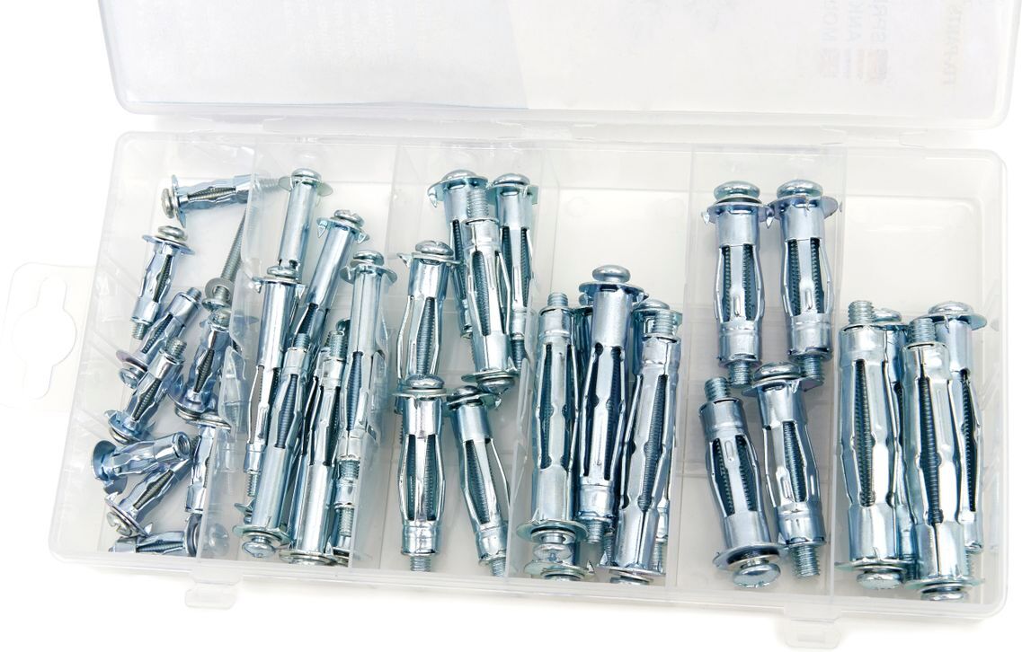 HBM 40 pezzi tasselli, set di tasselli per pareti cave