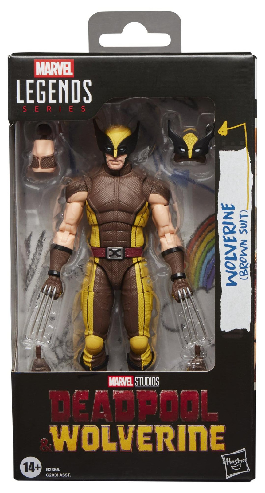 Hasbro Marvel Legends Wolverine Bruine Pak Deadpool & Wolverine Actiefiguur 15 cm