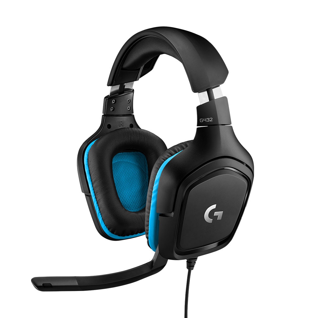 Logitech Gaming Logitech G432 Gaming Headset, 3,5mm Klinke, USB-A-DAC-Wandler, 7.1 Surround Sound, Kompatibel zu Windows, PS4, Xbox One, Nintendo Switch 981-000770