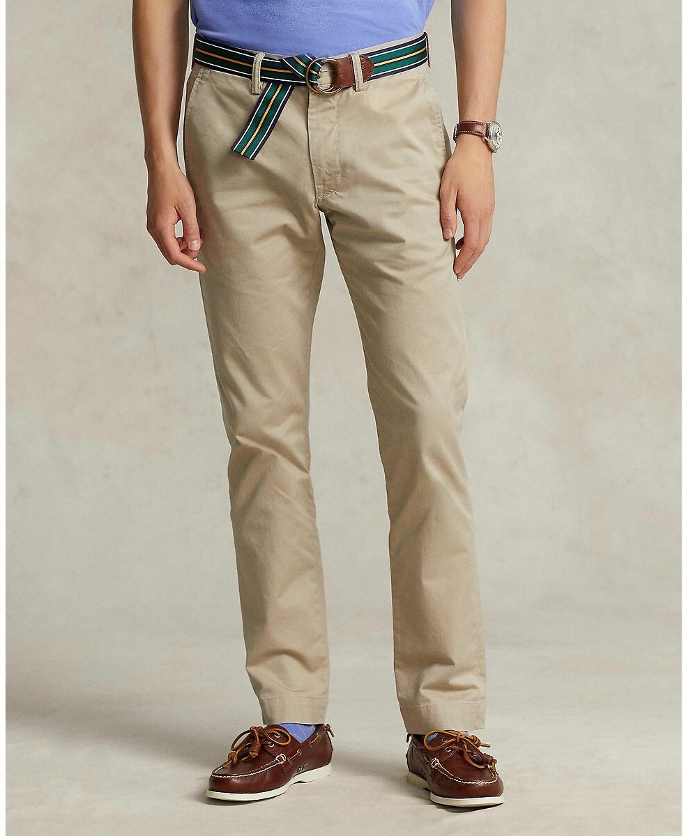 POLO RALPH LAUREN Pantalon chino slim stretch lavé