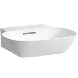 LAUFEN INO Handwaschbecken 8153010001091, 45x41cm, ohne Hahnloch, mit Überlauf, Saphirkeramik