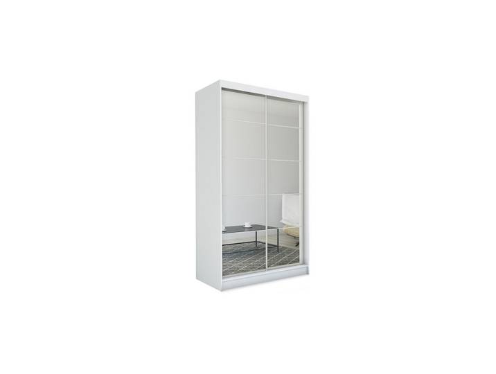 SCHWEBETÜRENSCHRANK FIORELLA 150/216/61 cm 2-türig mit Spiegel Weiß