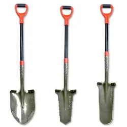 RED TOOLS Spaten-Set Drainangen, Schaufel & Power Head Spaten 3tlg.