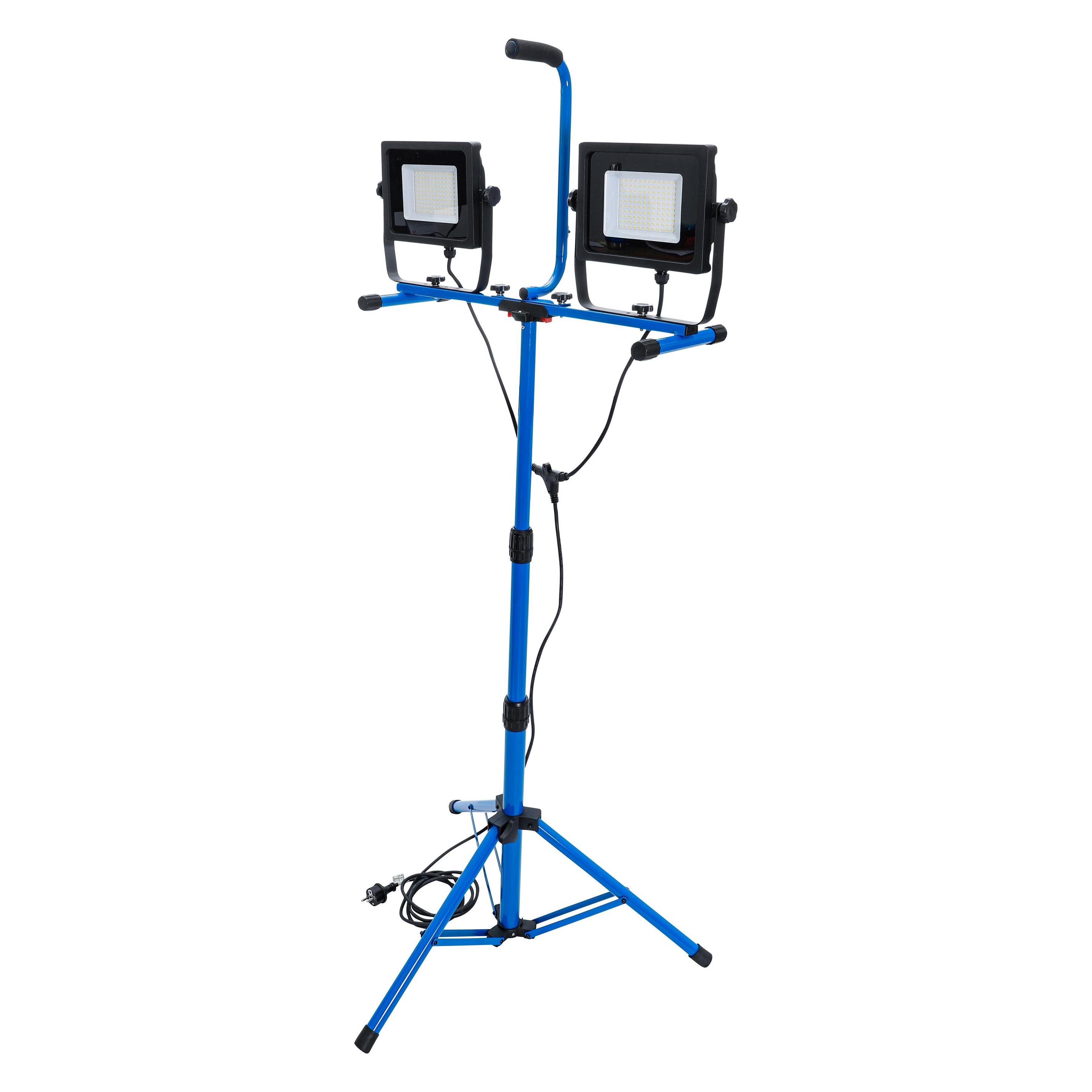 BGS Duo-SMD-LED-Arbeits-Strahler mit Stativ 2 x 70 W (7000 lm) (85338)