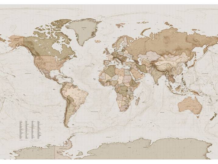 Fotobehang Earth Map